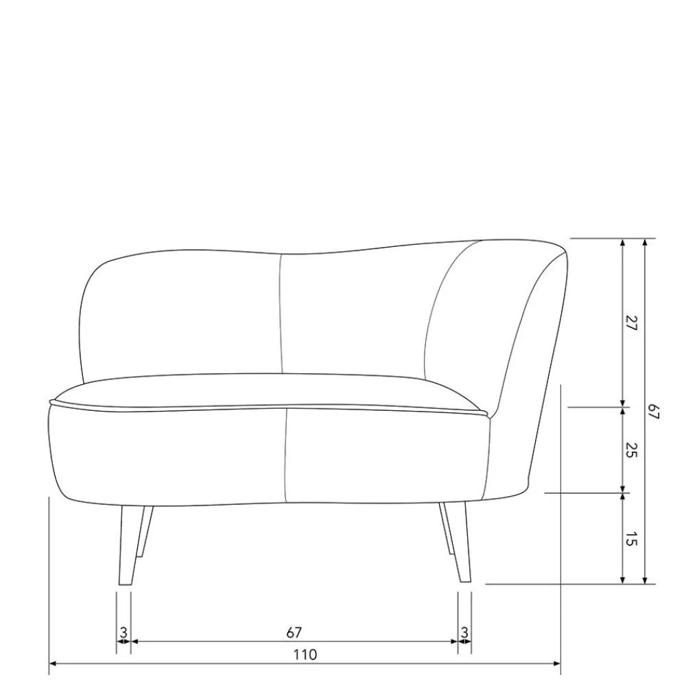 Lounge Einsitzer Sofa Corsica*Pharao24 Hot