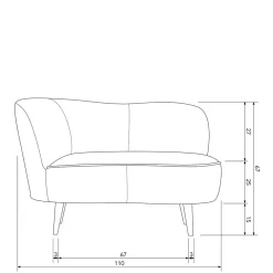 Discount Lounge Sofa Garcia Einzelsofa