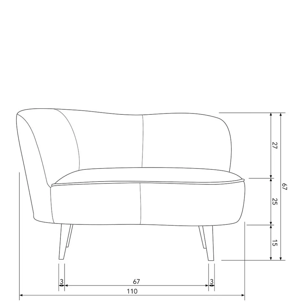 Discount Lounge Sofa Garcia Einzelsofa