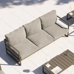 Hot Lounge Sofa In- und Outdoor Shiran Wohnzimmercouch|3 Sitzer Sofa
