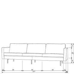New Lounge Sofa Laida 3 Sitzer Sofa