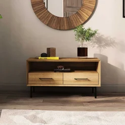 Discount Lowboard Yalley Massivholz Tv Möbel