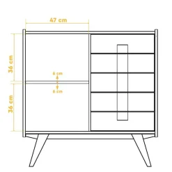 Discount Massiv Kommode Carilla Flurkommoden