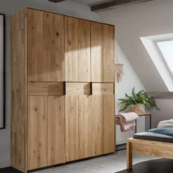 Outlet Massiver Drehtürenschrank Snoba Drehtürenschränke|Massivholz Kleiderschränke