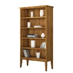New Massivholz Bücherregal Tyvoria Wohnzimmerregale|Massivholzregale