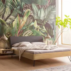 Massivholz Bett Eiche hell Ciceka*Pharao24 Discount