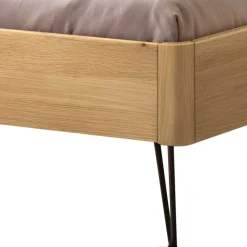 Massivholz Bett Eiche hell Ciceka*Pharao24 Discount