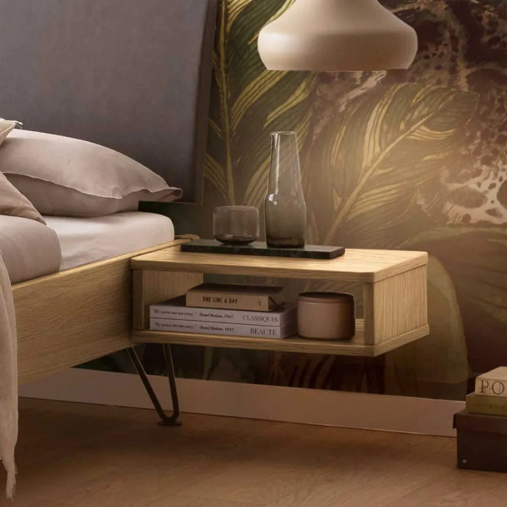 Massivholz Bett Eiche hell Ciceka*Pharao24 Discount