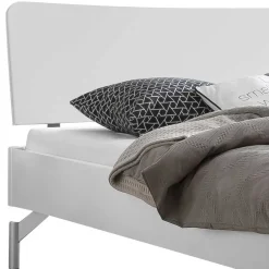 Best Massivholz Bett in Weiß Olessa Doppelbetten|Massivholzbetten