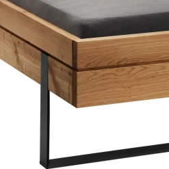 Massivholz Bett mit Nachtkonsole Scoddo*Pharao24