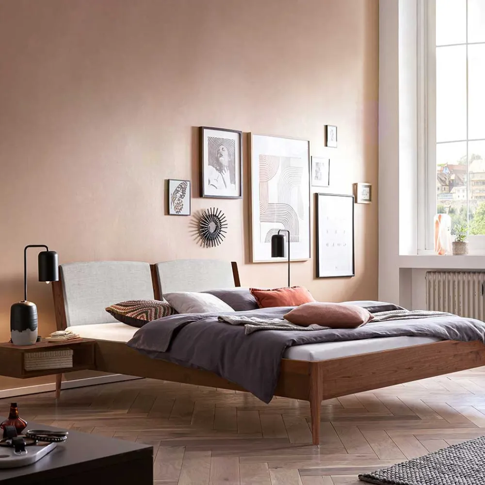 Massivholz Bett Nussbaum Lactona*Pharao24 Sale