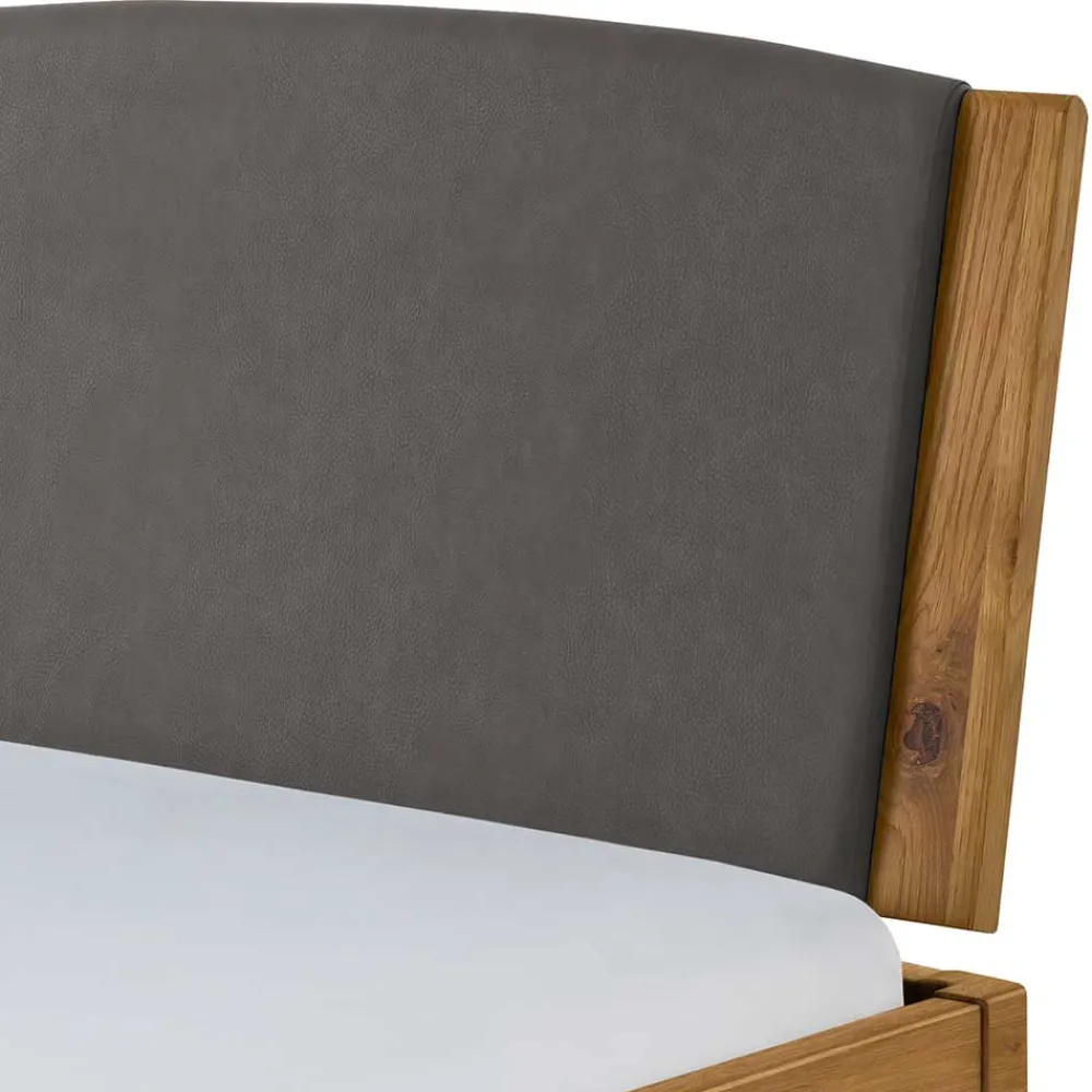 Sale Massivholz Bettgestell mit Polster Etienne Doppelbetten|Massivholzbetten