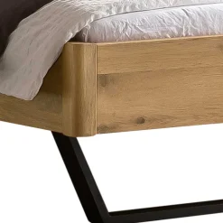 Sale Massivholz Bettgestell mit Polster Etienne Doppelbetten|Massivholzbetten