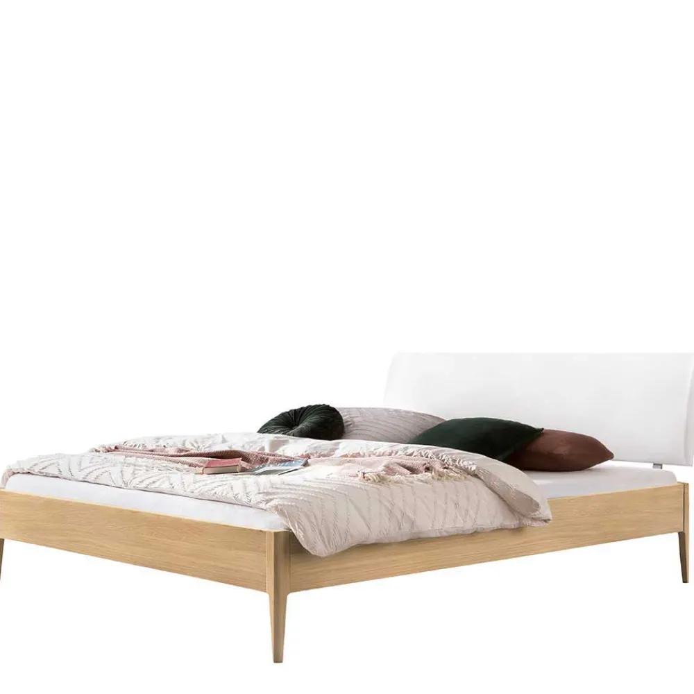 Outlet Massivholz Doppelbett Eiche hell Spiaggi Massivholzbetten