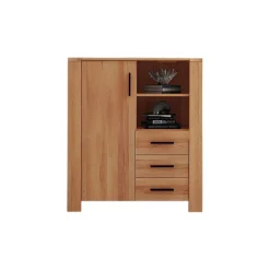 Discount Massivholz Highboard Lasmus Massivholzmöbel|Küchenkommode