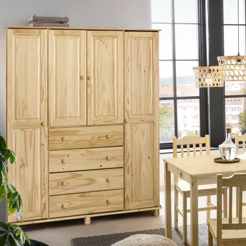 Hot Massivholz Kleiderschrank Plazero Drehtürenschränke|Massivholz Kleiderschränke