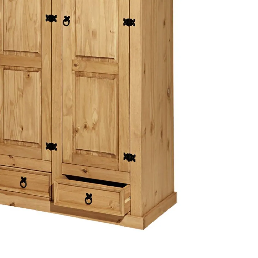 Massivholz Kleiderschrank Ravona*Pharao24 New