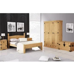 Massivholz Kleiderschrank Ravona*Pharao24 New