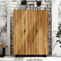 Discount Massivholz Kleiderschrank Vaneri Drehtürenschränke|Massivholz Kleiderschränke