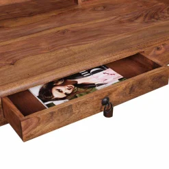 Massivholz Schreibtisch Velinan*Pharao24 Outlet