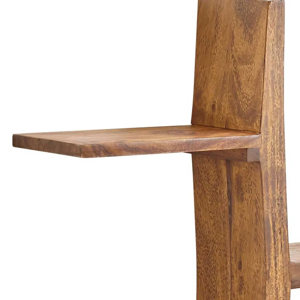 Outlet Massivholz Sheesham Regal Ulma Hängeregale|Wohnzimmerregale