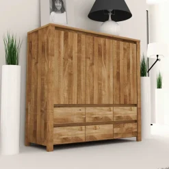 Massivholz Sideboard Rameira*Pharao24 Discount