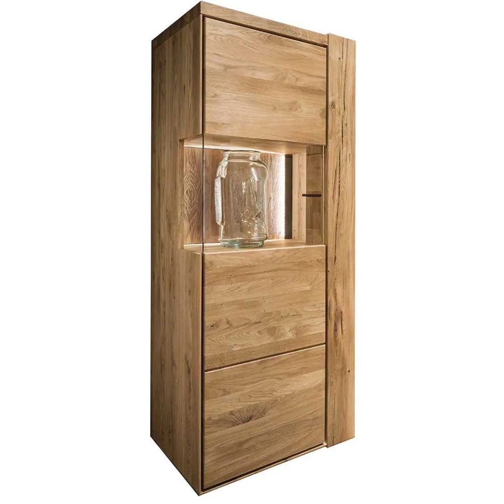 Discount Massivholz Vitrine Kaladria Massivholzmöbel|Vitrinenschrank