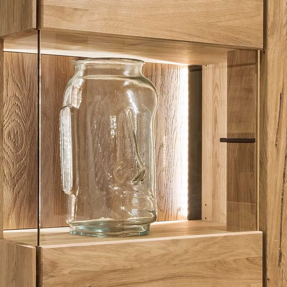 Discount Massivholz Vitrine Kaladria Massivholzmöbel|Vitrinenschrank