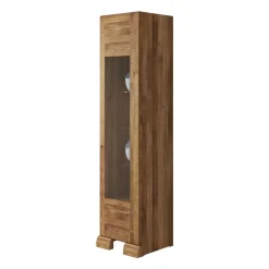New Massivholz Vitrine Sascora Wohnzimmerschrank|Massivholz Schränke