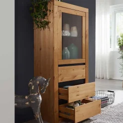Hot Massivholz Vitrine Varcina Massivholz Schränke|Vitrinenschrank