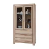 Clearance Massivholz Vitrinenschrank Stonecca Vitrinenschrank|Wohnzimmervitrinen