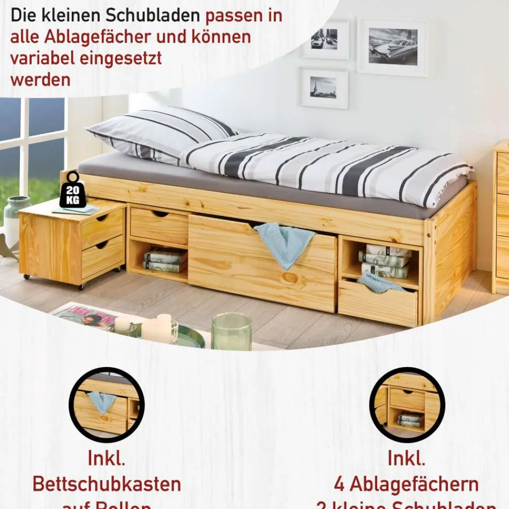 Massivholzbett Oliver*Pharao24 Best