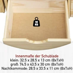 Massivholzbett Oliver*Pharao24 Best