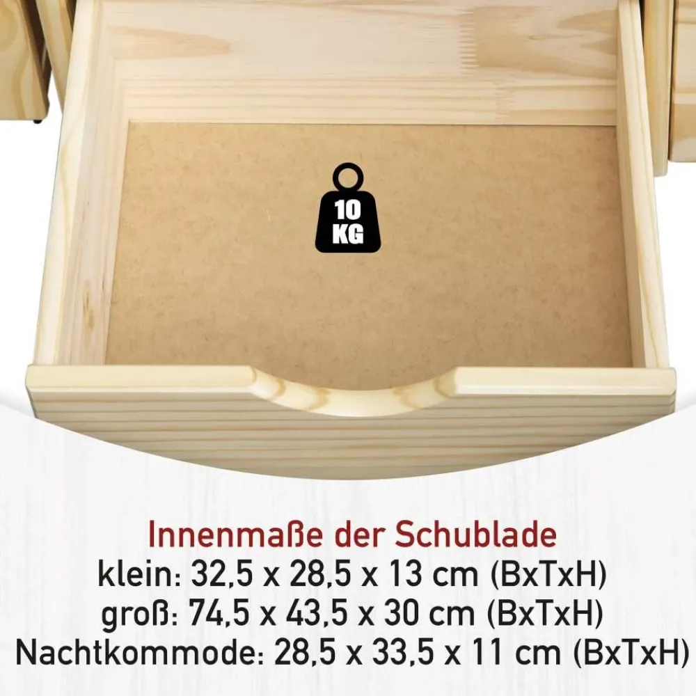 Massivholzbett Oliver*Pharao24 Best