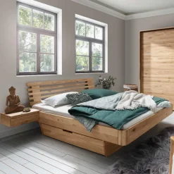 New Massivholzbett Pacurian Funktionsbetten|Schubkastenbetten