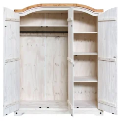 Discount Massivholzkleiderschrank Blouno Drehtürenschränke|Massivholz Kleiderschränke