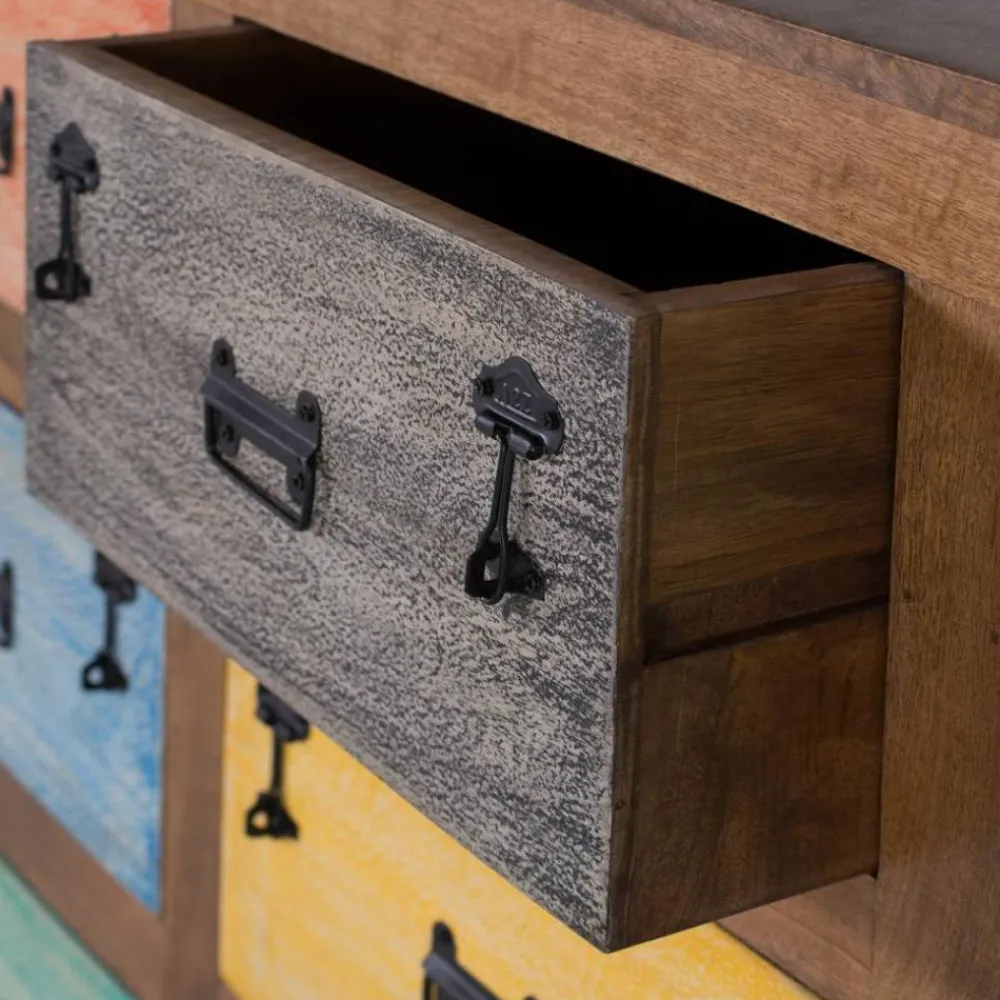 Hot Massivholzkommode Bacauna Apothekerkommoden