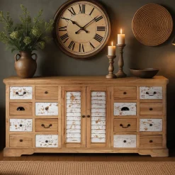 Outlet Massivholzkommode Brescania Apothekerkommoden