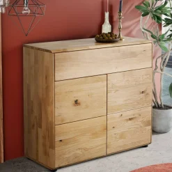 Discount Massivholzkommode Pluto Massivholzmöbel|Küchenkommode