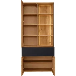 Clearance Massivholzschrank Despinia Massivholzmöbel|Vitrinenschrank