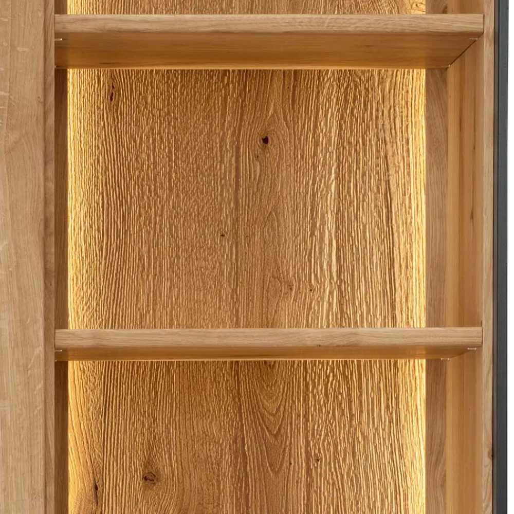 Clearance Massivholzschrank Despinia Massivholzmöbel|Vitrinenschrank