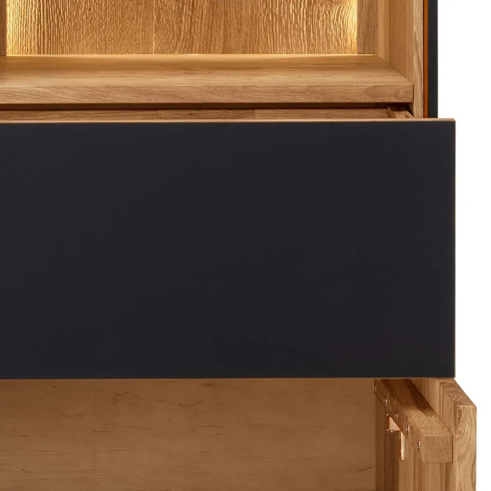 Clearance Massivholzschrank Despinia Massivholzmöbel|Vitrinenschrank