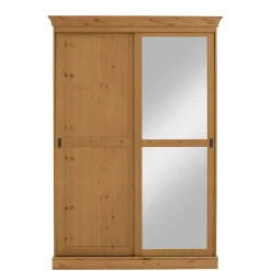 Clearance Massivholzschrank Drobeta Schiebetürenschränke|Massivholz Kleiderschränke