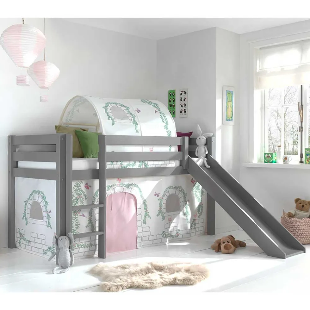 Mädchen Hochbett Esberg Kinder Kinderhochbetten|Kinderbetten