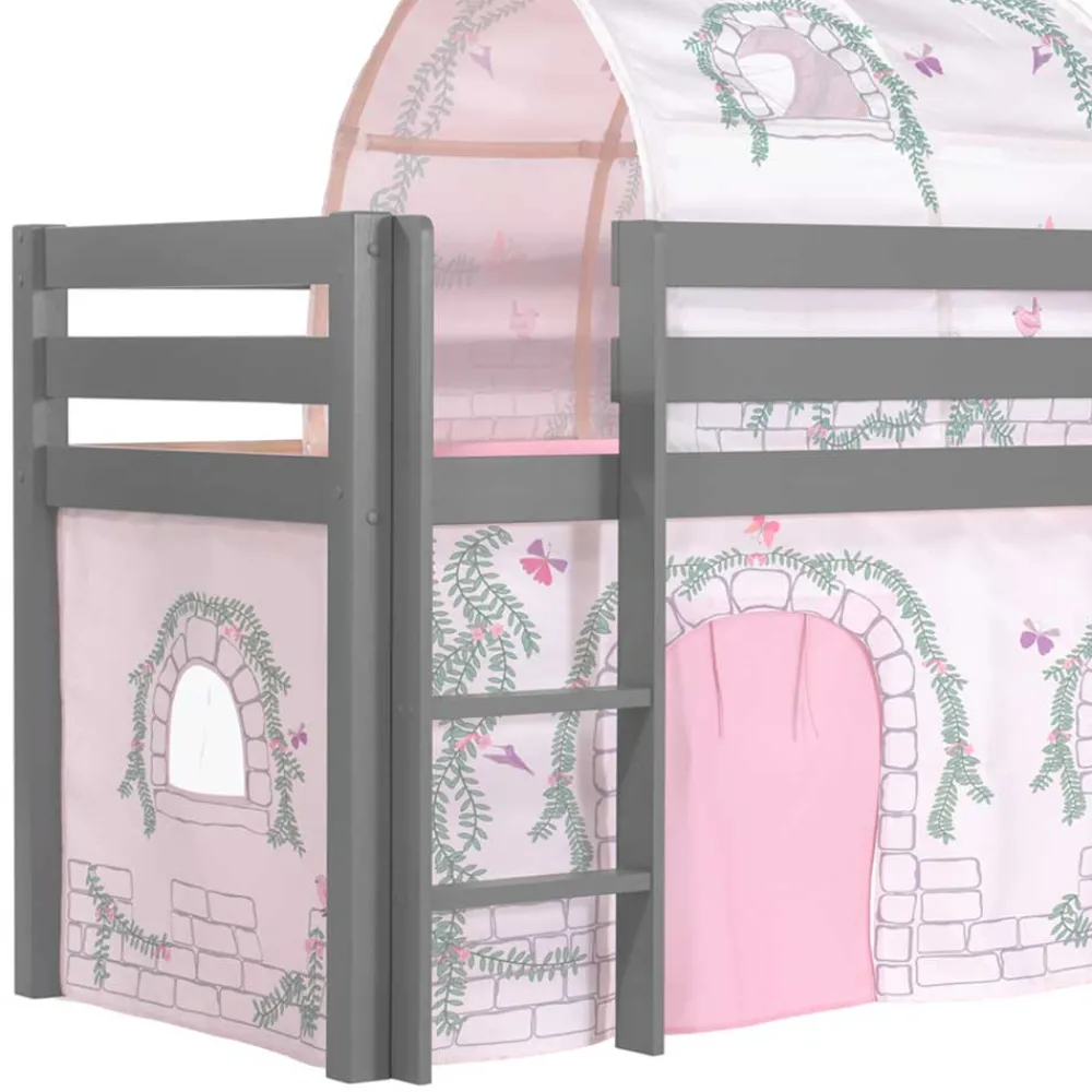 Mädchen Hochbett Esberg Kinder Kinderhochbetten|Kinderbetten