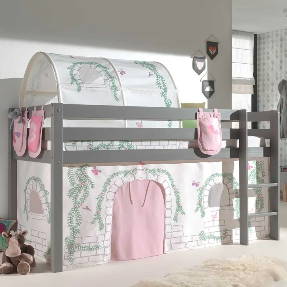 Best Mädchen Hochbett Fachet Kinder Kinderbetten|Spielbetten