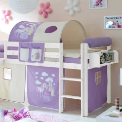 Discount Mädchen Hochbett Valcmeris Kinder Kinderbetten
