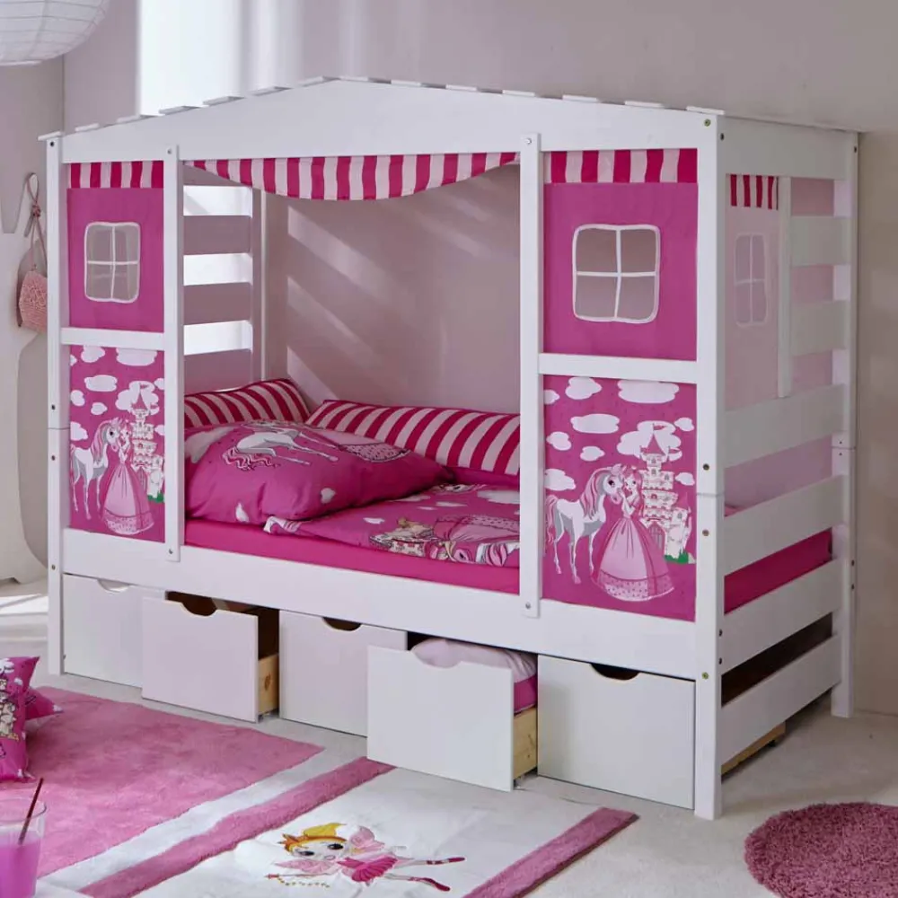 Sale Mädchen Spielbett Catia Kinder Kinderbetten|Spielbetten