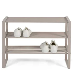 Discount Metall Schuhregal Taupe Konstanz Standregale|Schuhregale