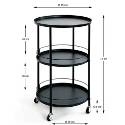 Best Metall Serviertisch Perrys Servierwagen